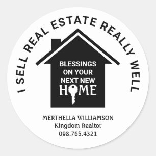 Adesivo EU VENDO O REAL ESTATE Agent Realtor