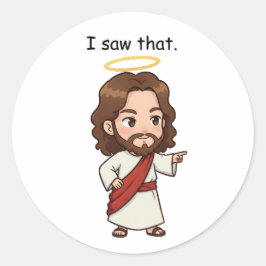 Adesivo Eu Vi Isso - Jesus Reage