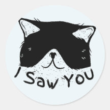 Eu Vi Você Gato Engraçado | Gato Preto | Meme de G