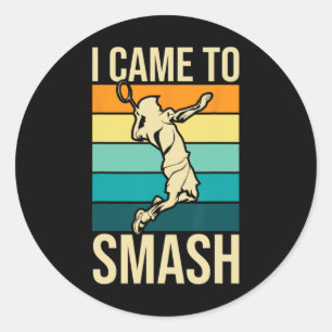 Adesivo Eu Vim Esmagar - Jogador De Badminton, Birdie Sh