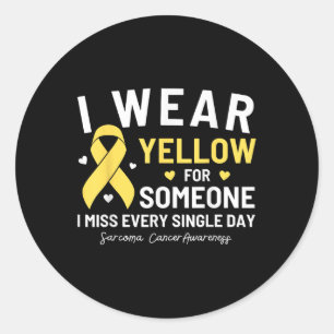 Adesivo Eu Visto Amarelo Para Alguém Saber Cancer Sarcoma