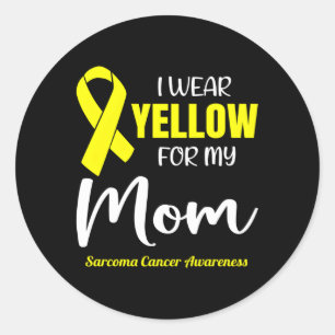 Adesivo Eu Visto Amarelo Para Minha Mãe Para Sarcoma Cance