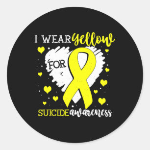 Adesivo Eu Visto Amarelo Para O Gráfico De Fita De Sensibi