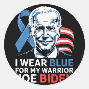 Adesivo Eu Visto Azul Claro Para A Biden Prostate Cancer A