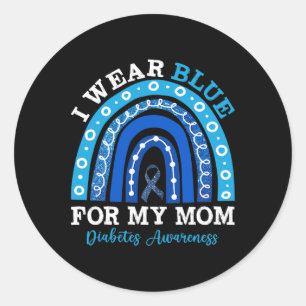Adesivo Eu Visto Azul Para A Minha Mãe T1d Tipo 1 Diabetes