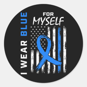 Adesivo Eu Visto Azul Para Mim Próprio Diabetes Consciênci