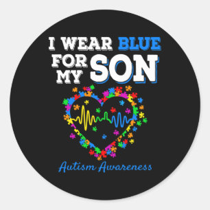 Adesivo Eu Visto Azul Para O Meu Filho Autismo Dia Da Cons