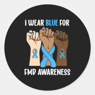 Adesivo Eu visto azul para reconhecimento de Displasia Fib