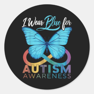 Adesivo Eu Visto Azul Por Consciência Autismo Consciência