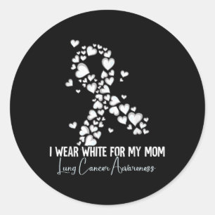 Adesivo Eu Visto Branco Para Minha Mãe Sensibilização Para