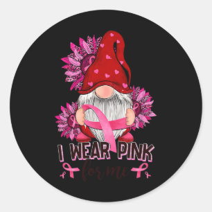 Adesivo Eu Visto Cor-De-Rosa Para Mim O Gnomo De Consciênc