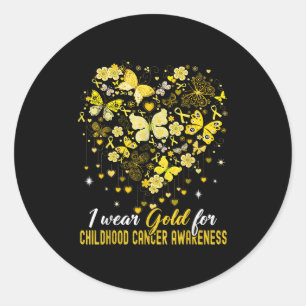 Adesivo Eu Visto Dourado Para A Infância Cancer Awarness B