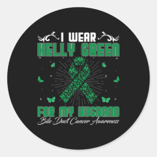 Adesivo Eu Visto Kelly Green Para O Meu Cancer De Bile Duc