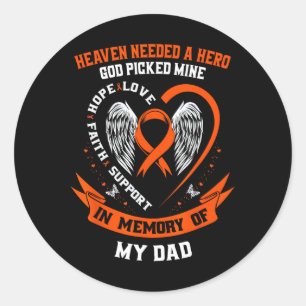 Adesivo Eu Visto Laranja Na Memória Do Meu Pai Leucemia Aw