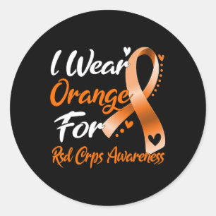 Adesivo Eu Visto Laranja Para A Consciência Do Rsd Crps
