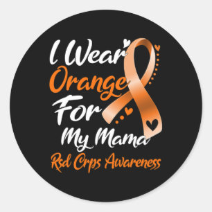 Adesivo Eu Visto Laranja Para A Minha Mãe Sd Crps Consciên