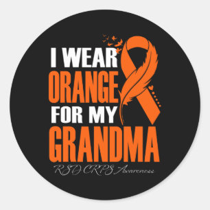 Adesivo Eu Visto Laranja Para Minha Avó Rsd Crps Sensibili