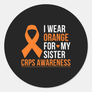 Adesivo Eu Visto Laranja Para Minha Irmã Rsd Crps Sensibil