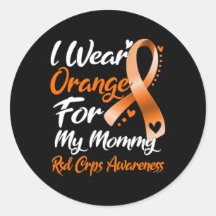 Adesivo Eu Visto Laranja Para Minha Mamãe Sd Crps Consciên