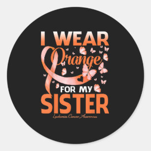 Adesivo Eu Visto Laranja Para O Cancer De Leucemia Da Minh