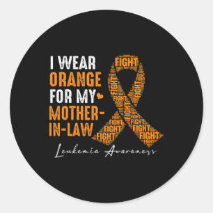 Adesivo Eu Visto Laranja Para O Meu Cancer De Leucemia Da