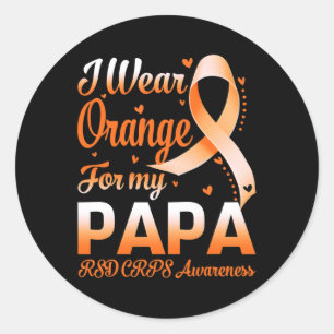 Adesivo Eu Visto Laranja Para O Meu Papa Rsd Crps Sensibil