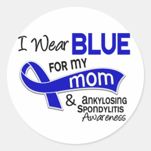 Adesivo Eu visto o azul para minha mamã 42 Spondylitis