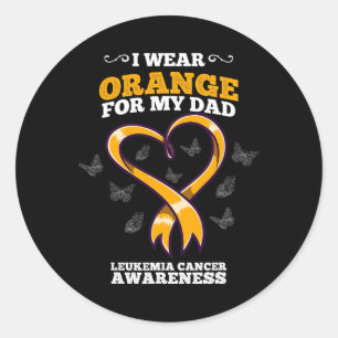 Adesivo Eu Visto Pai Laranja Leucemia Cancer Sensibilizaçã