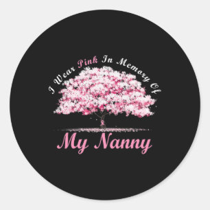 Adesivo Eu Visto Rosa Em Memória Do Meu Cancer De Mamãe Aw