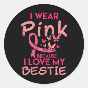 Adesivo Eu Visto Rosa Eu Amo Meu Bestido Cancer De Mama Aw