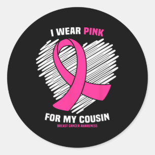 Adesivo Eu Visto Rosa Para A Consciência Do Cancer Da Minh