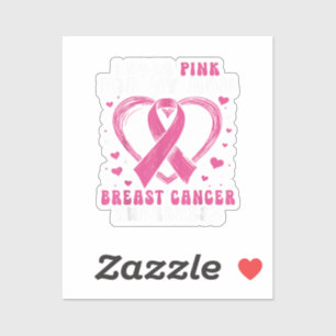 Adesivo Eu Visto Rosa Para Minha Mãe Cancer Sensibilização