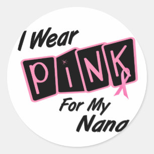 Adesivo Eu Visto Rosa Para O Meu Cancer De Mama Nana 8