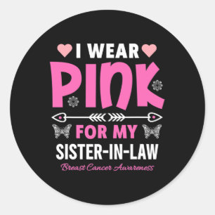 Adesivo Eu Visto Rosa Pela Minha Irmã Cancer De Mama Em Di