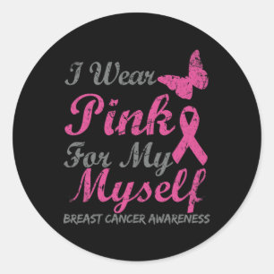 Adesivo Eu Visto Rosa Por Minha Consciência Do Cancer Da M