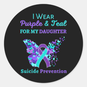 Adesivo Eu Visto Roxo E Teto Pela Minha Filha Suicida Ante
