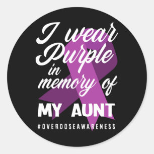 Adesivo Eu Visto Roxo Na Memória Para A Minha Tia Ter Conh