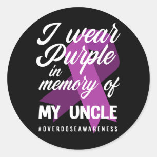 Adesivo Eu Visto Roxo Na Memória Para Minha Sobredosagem D