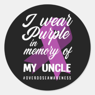 Adesivo Eu Visto Roxo Na Memória Para Minha Sobredosagem D