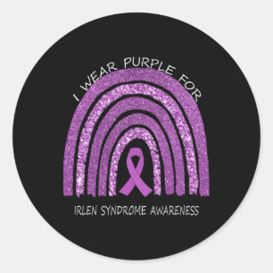 Adesivo Eu Visto Roxo Para A Consciência Da Síndrome De Ir
