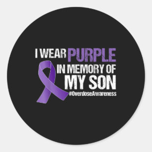 Adesivo Eu Visto Roxo Para A Consciência Da Sobredosagem D