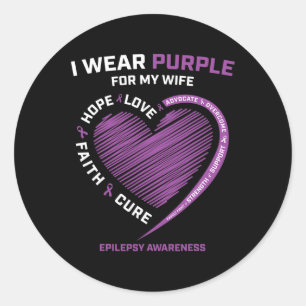 Adesivo Eu Visto Roxo Para A Minha Esposa Conscientização
