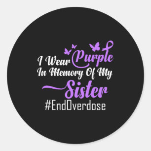 Adesivo Eu visto Roxo para a minha Irmã - #endoverdose