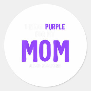 Adesivo Eu Visto Roxo Para A Minha Mãe - Consciência Heime