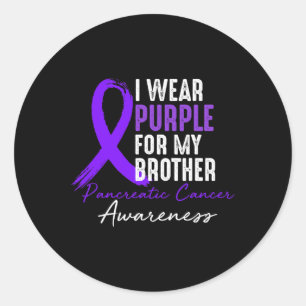Adesivo Eu Visto Roxo Para Irmão Câncer de pâncreas Awaren