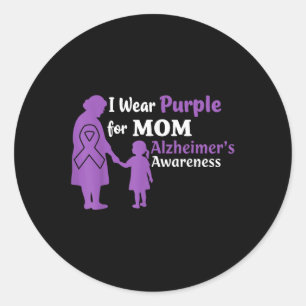 Adesivo Eu Visto Roxo Para Mamãe Heimers Conscientizar Mãe