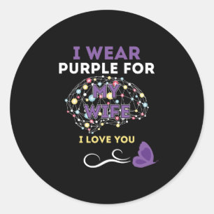 Adesivo Eu Visto Roxo Para Minha Esposa