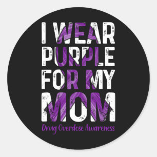 Adesivo Eu Visto Roxo Para Minha Mãe - Consciência Sobre S