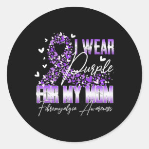 Adesivo Eu Visto Roxo Para Minha Mãe Fibromialgia Sensibil