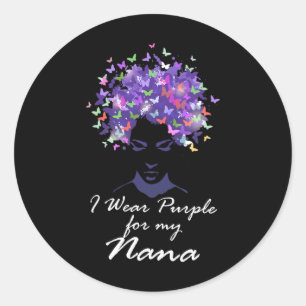 Adesivo Eu Visto Roxo Para Minha Mãe Nana Apoio Heimerhei